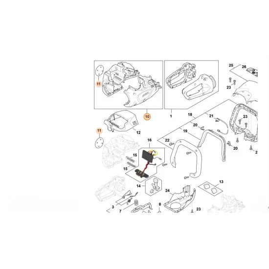 STIHL  Obudowa silnika HA06 600 0800